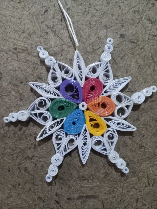 Rainbow snowflake